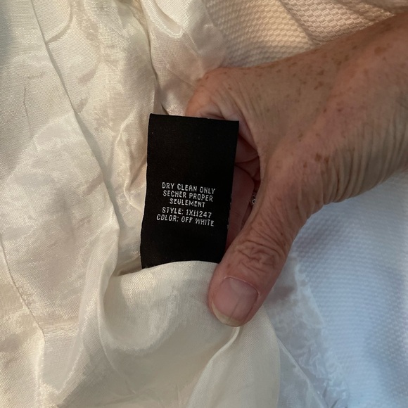 Betsey Johnson off white blazer with red gingham trim. Y2K - Picture 13 of 14